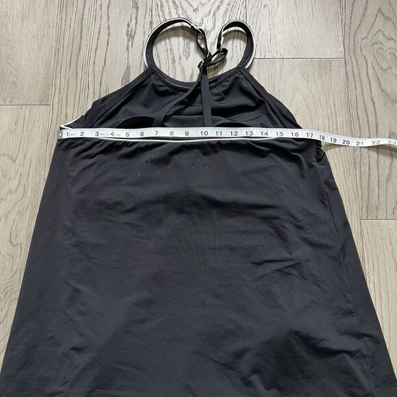 Lands' End Women's High Neck Black Swim Dress Swimsuit Size 14L - Picture 6 of 8